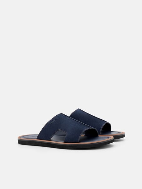 Sandal Slide Kulit, 
