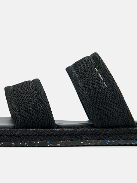 PEDRO Icon Leather Heel Sandals, Black