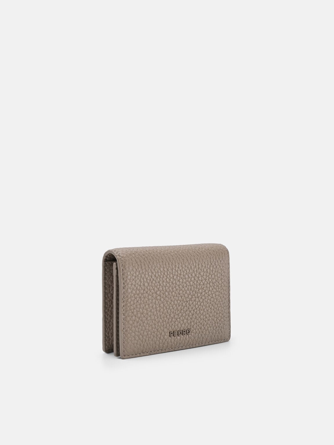 Tumbled Leather Bi-Fold Card Holder, 