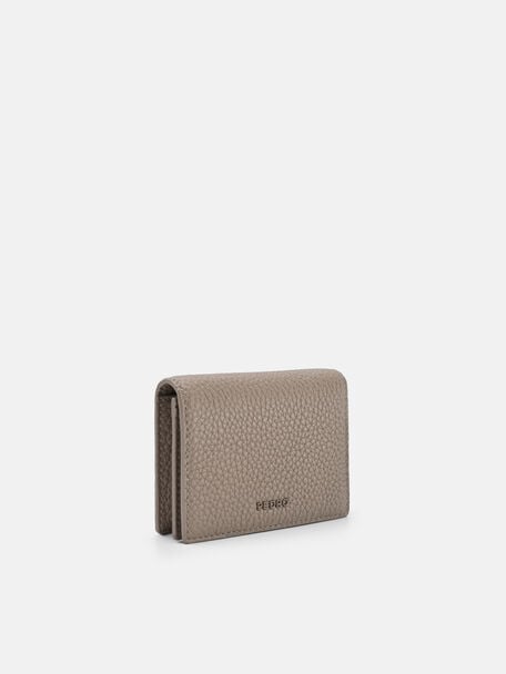 Tumbled Leather Bi-Fold Card Holder, 