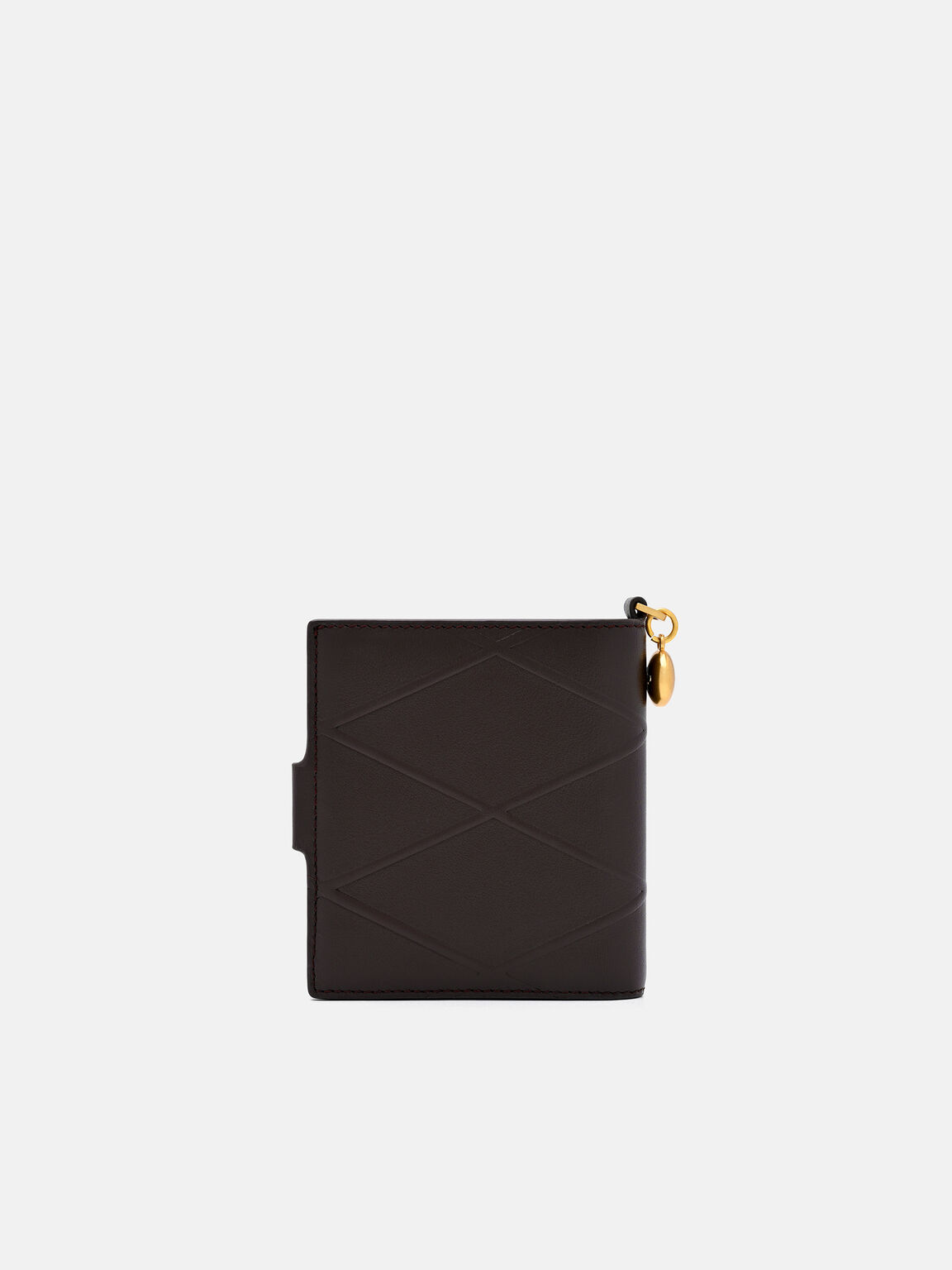 Dompet Lipat Dua Kulit Bertekstur Quilted, 