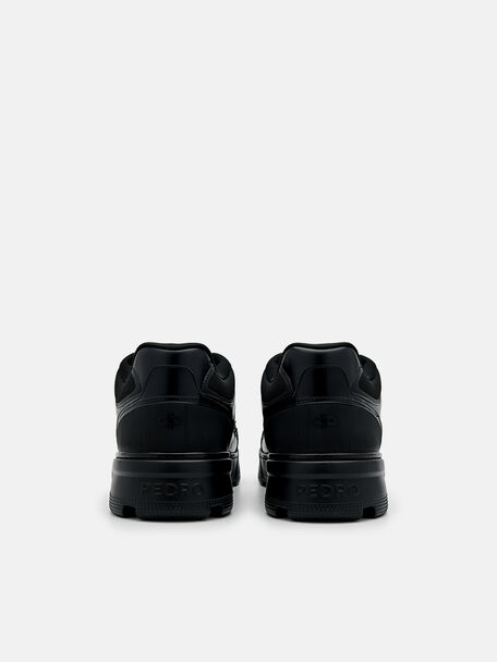PEDRO Icon Leather Heel Sandals, Black