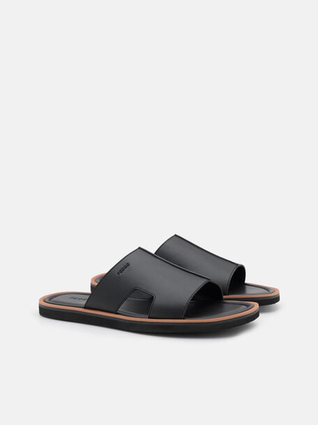 Sandal Slide Kulit, 