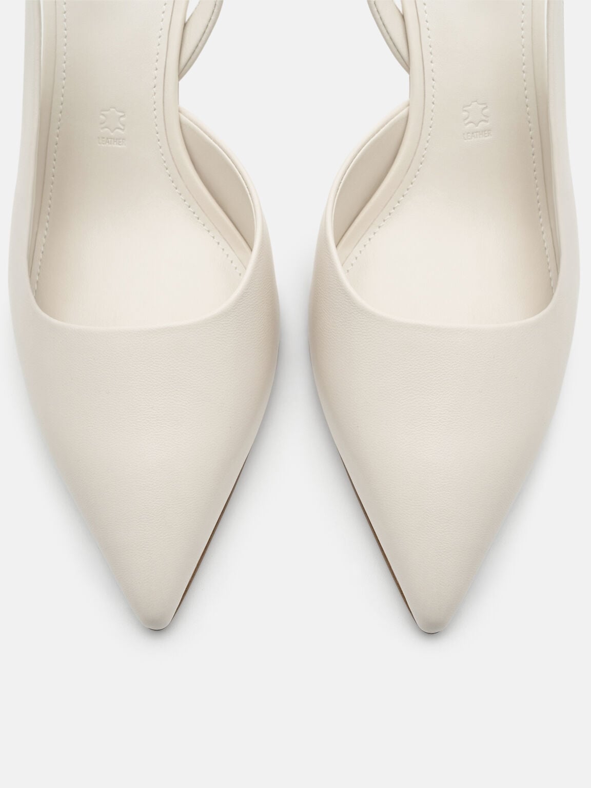 Isla Leather Slingback Heel Pumps, , hi-res