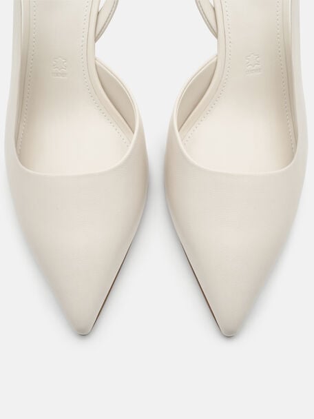 Isla Leather Slingback Heel Pumps, , hi-res