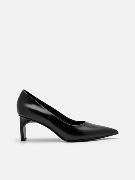 PEDRO Studio Simone Leather Heel Pumps, Black, hi-res