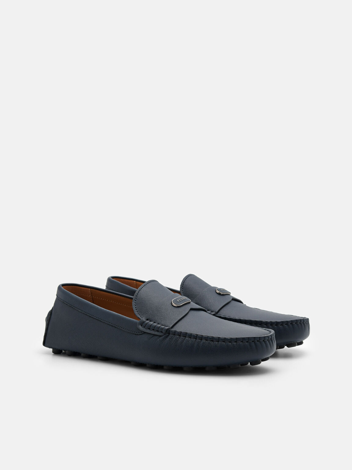 Sepatu Driving Kulit Embos, 