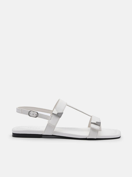 Marion Thong Sandals, White, hi-res