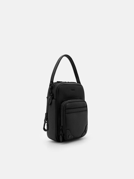 Patrice Tumbled Leather Crossbody Bag, 