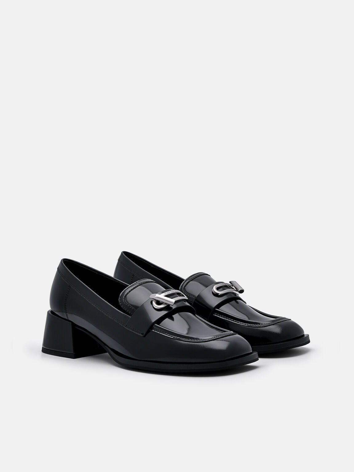 Sepatu Pantofel Tumit Kulit Brie, 