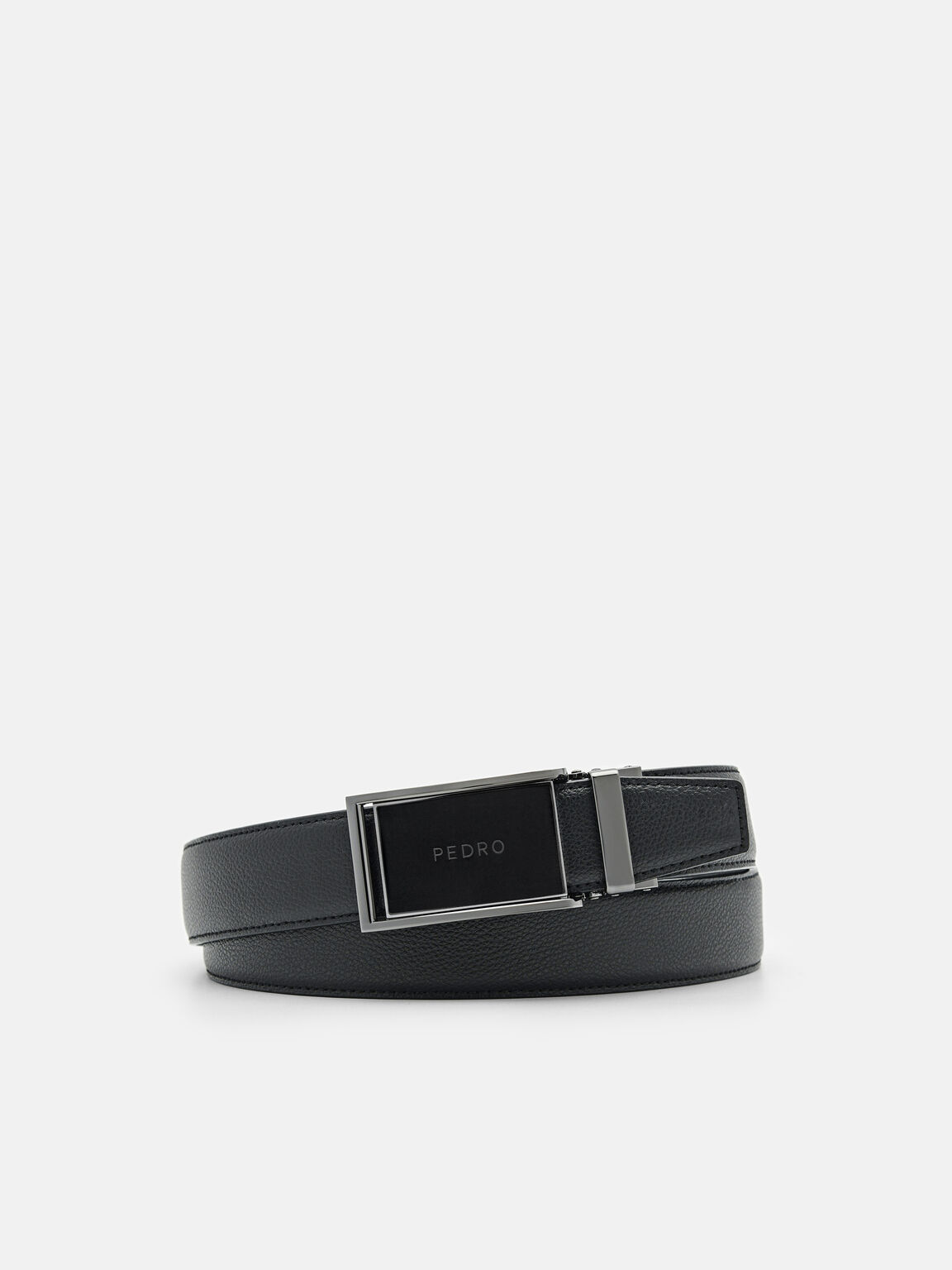 Leather Automatic Belt, Black