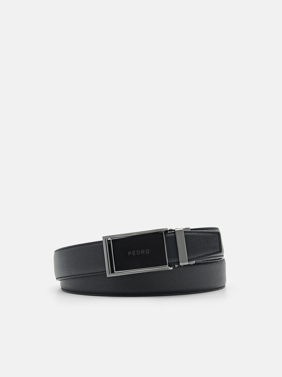 Leather Automatic Belt, Black