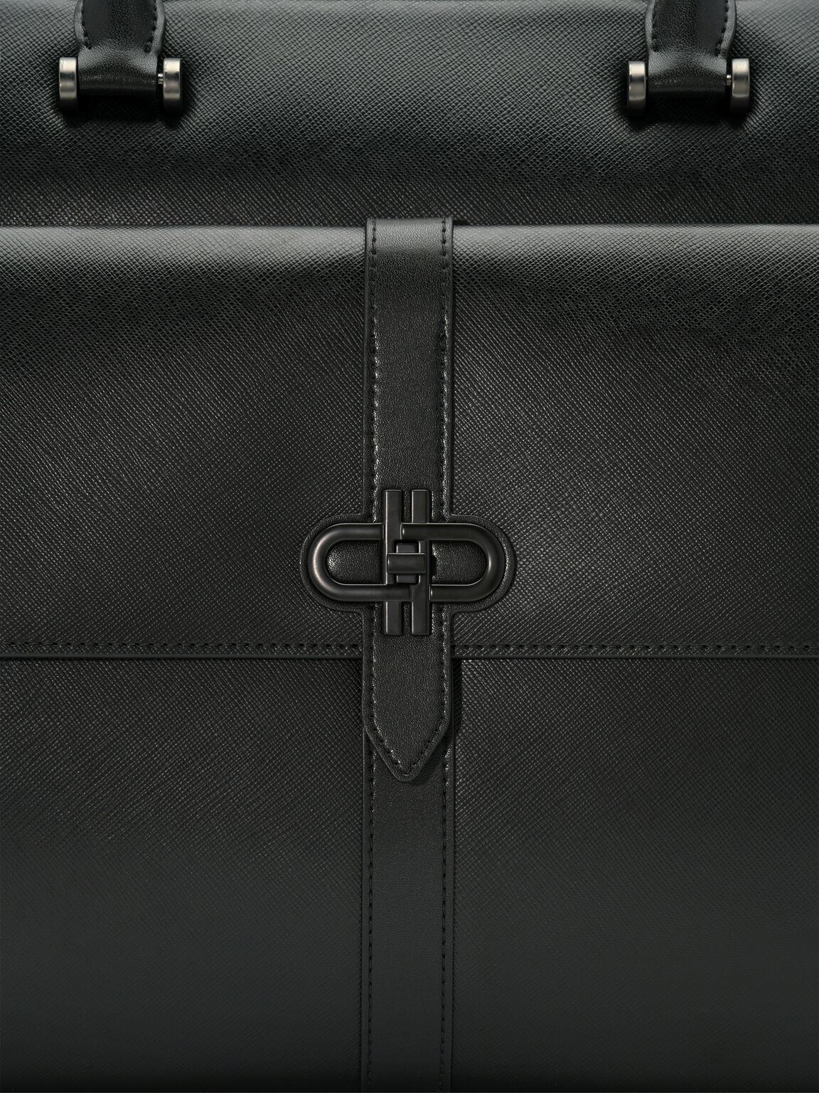Saffiano Leather Briefcase, , hi-res