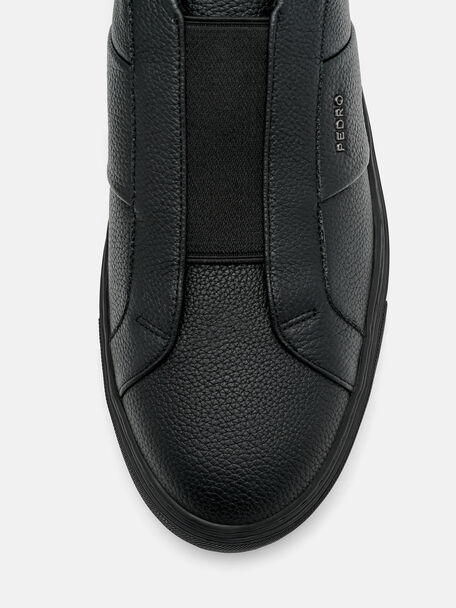 Leather Court Sneakers, , hi-res