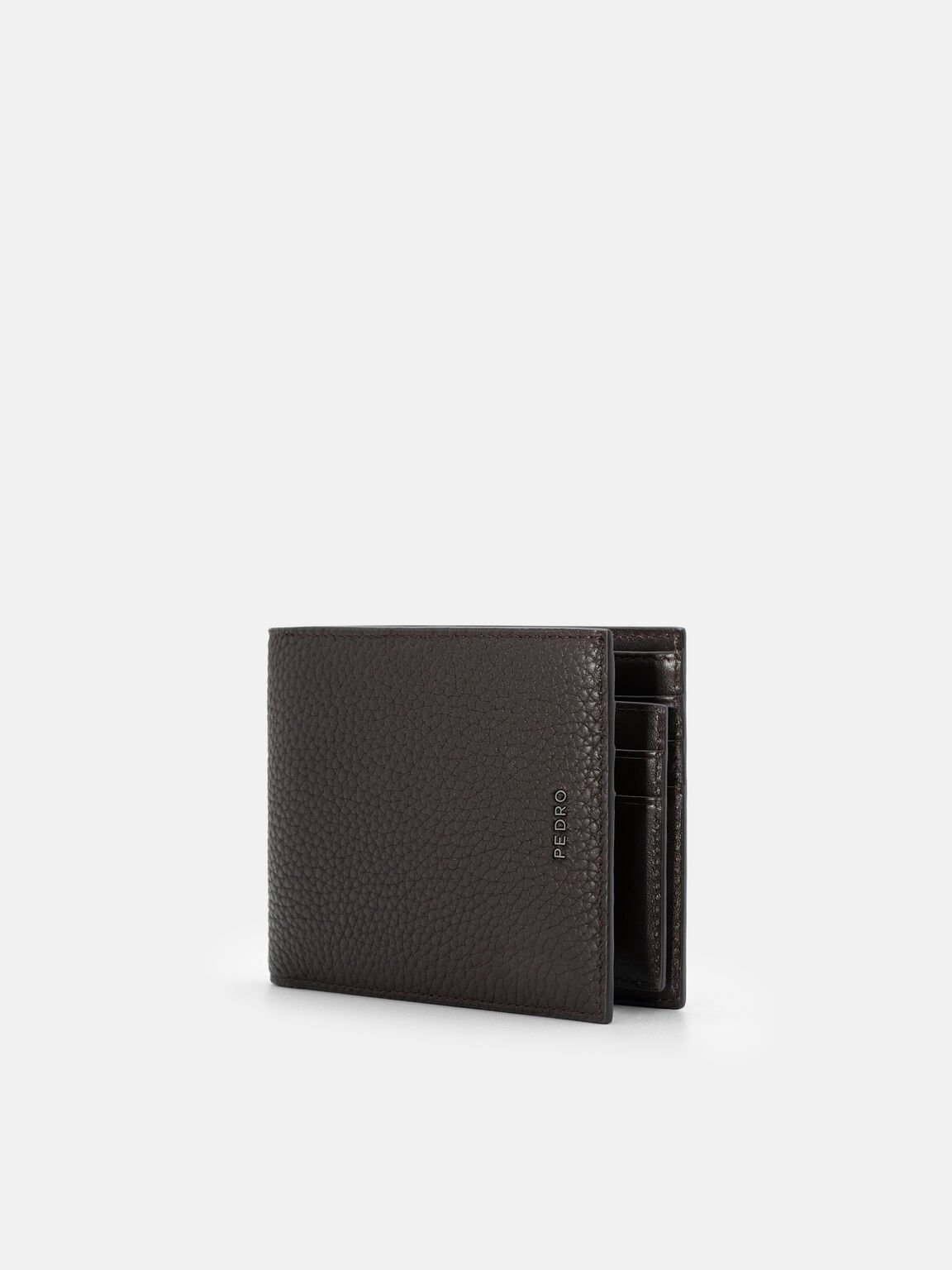 Tumbled Leather Bi-Fold Wallet with Insert, 