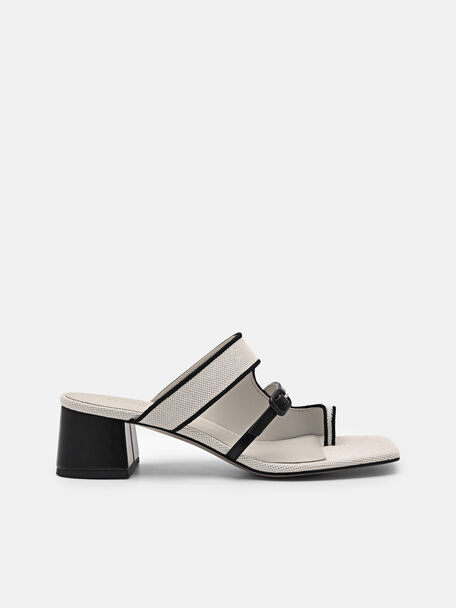 Loie Heel Sandals, Beige, hi-res