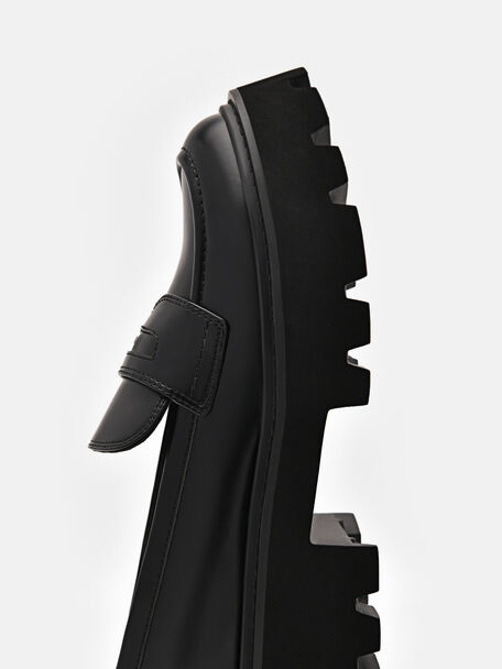 PEDRO Icon Leather Heel Sandals, Black