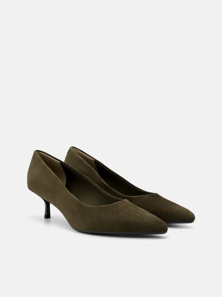 Quinn Suede Heel Pumps, , hi-res