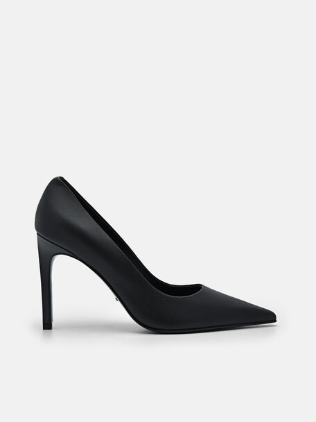 PEDRO Studio Ursula Leather Pumps, Black, hi-res