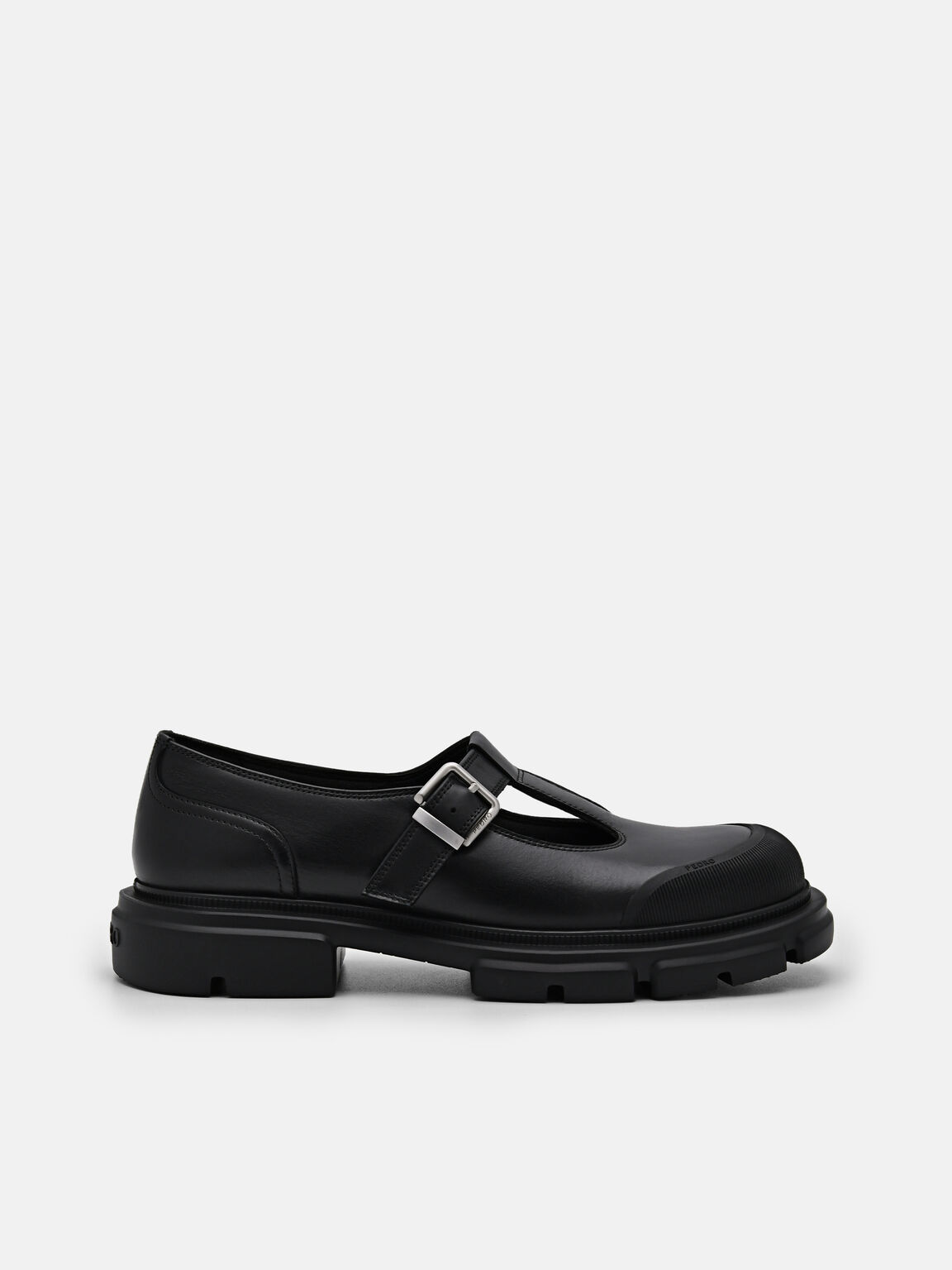 Sepatu Pantofel Kulit Ellis, Black