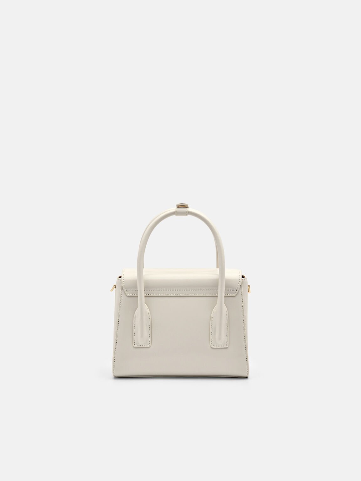 PEDRO Studio Farida Leather Compact Handbag, Chalk