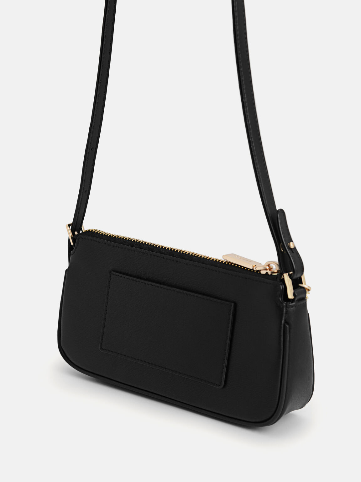 Pouch Kulit Maddy, Black, hi-res