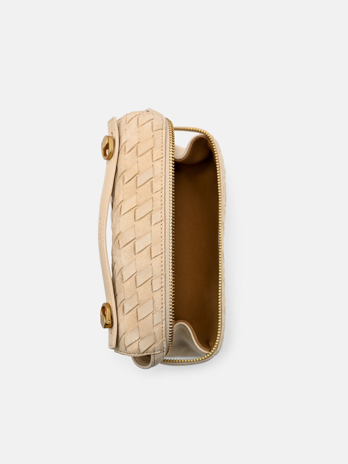 Alyssa Suede Woven Shoulder Bag, , hi-res