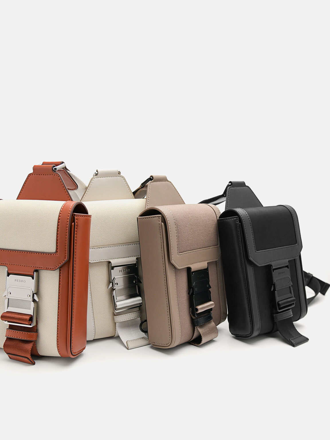 Track Sling Bag, Taupe