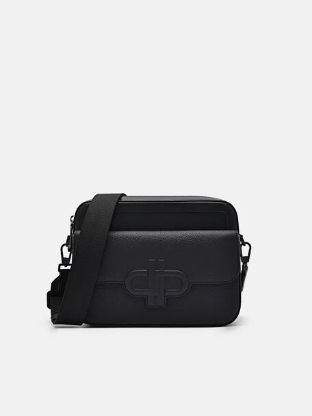 PEDRO Icon Leather Sling Bag, Black, hi-res