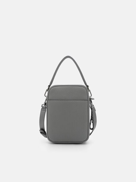 Patrice Tumbled Leather Crossbody Bag, 