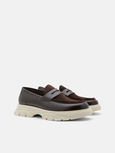 Hybrix Leather Loafers, , hi-res