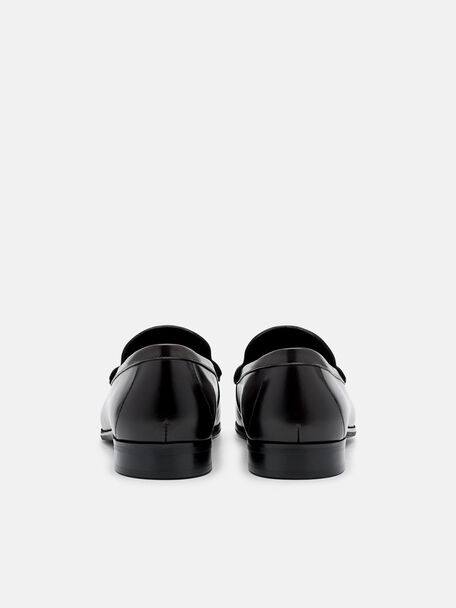 PEDRO Icon Leather Heel Sandals, Black