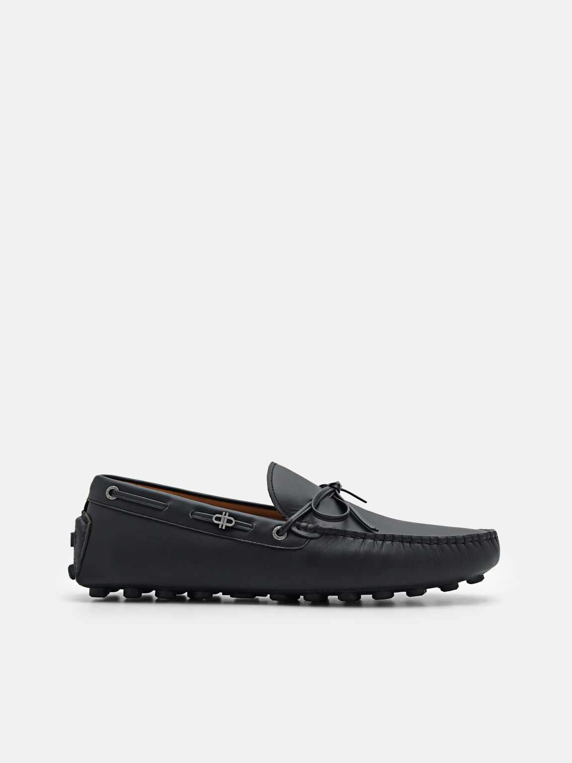 Sepatu Mengemudi Busur Kulit, 