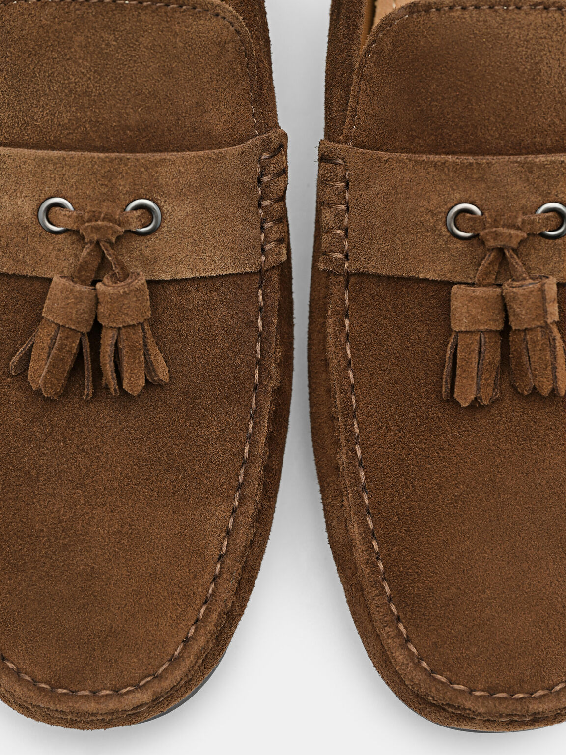 Leather Tassel Driving Shoes, , hi-res