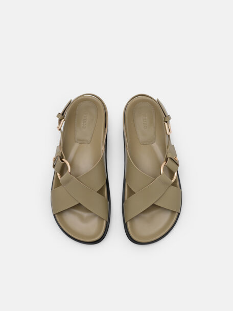 Goya Leather Backstrap Sandals, , hi-res