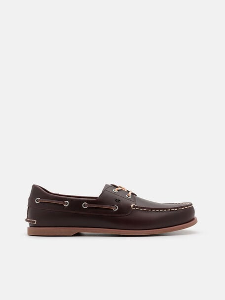 Marcos Leather Boat Shoes, , hi-res
