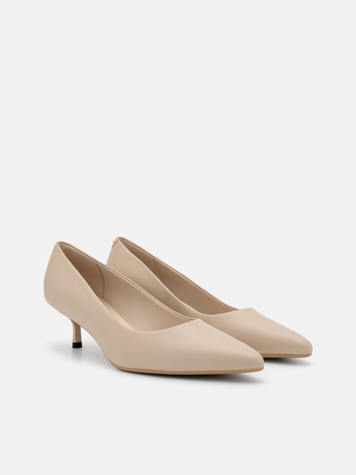 Quinn Leather Heel Pumps, , hi-res