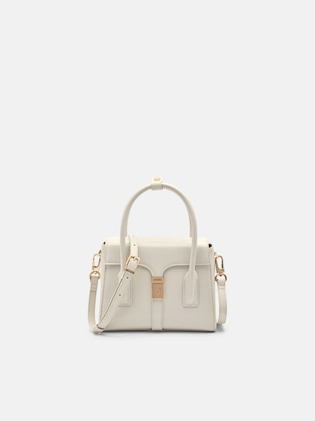 PEDRO Studio Farida Leather Compact Handbag, Chalk, hi-res