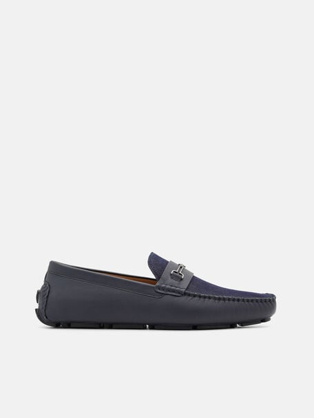 Sepatu Mengemudi Kulit Horsebit Alistair, 