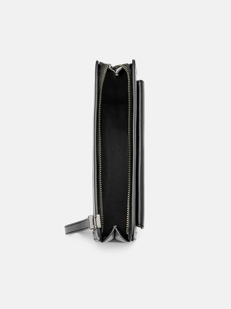 PEDRO Icon Leather Heel Sandals, Black