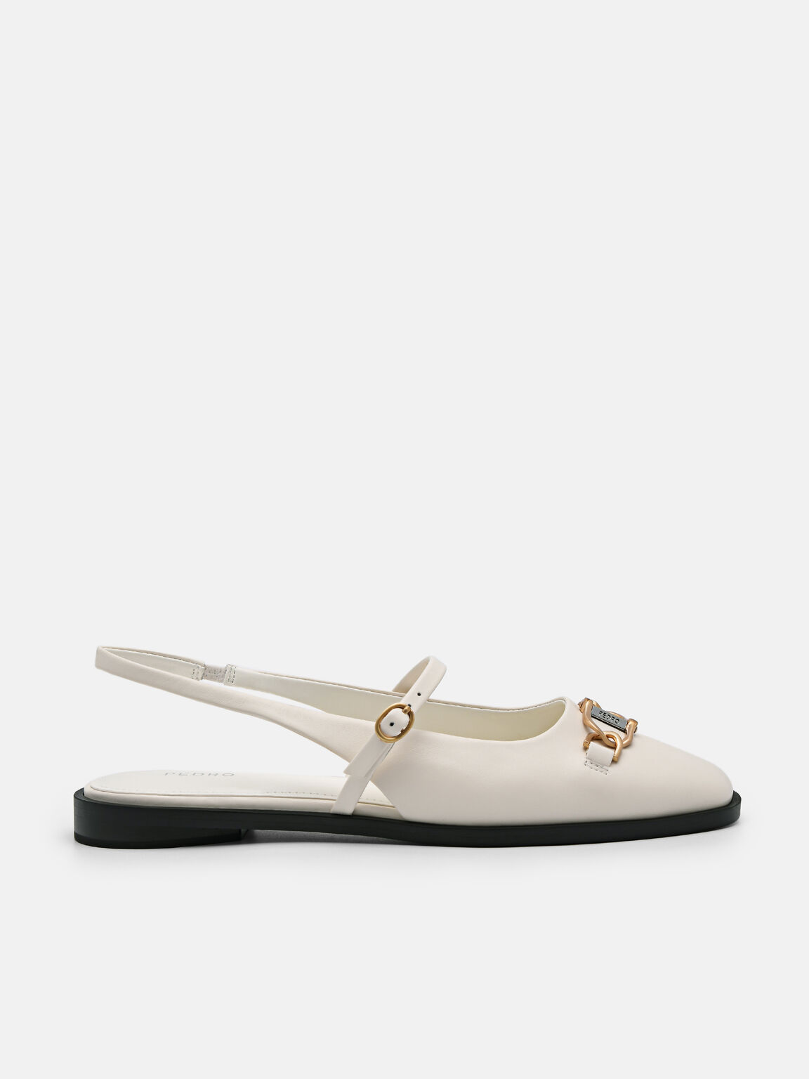 Sandal Slingback Kulit Jean, 