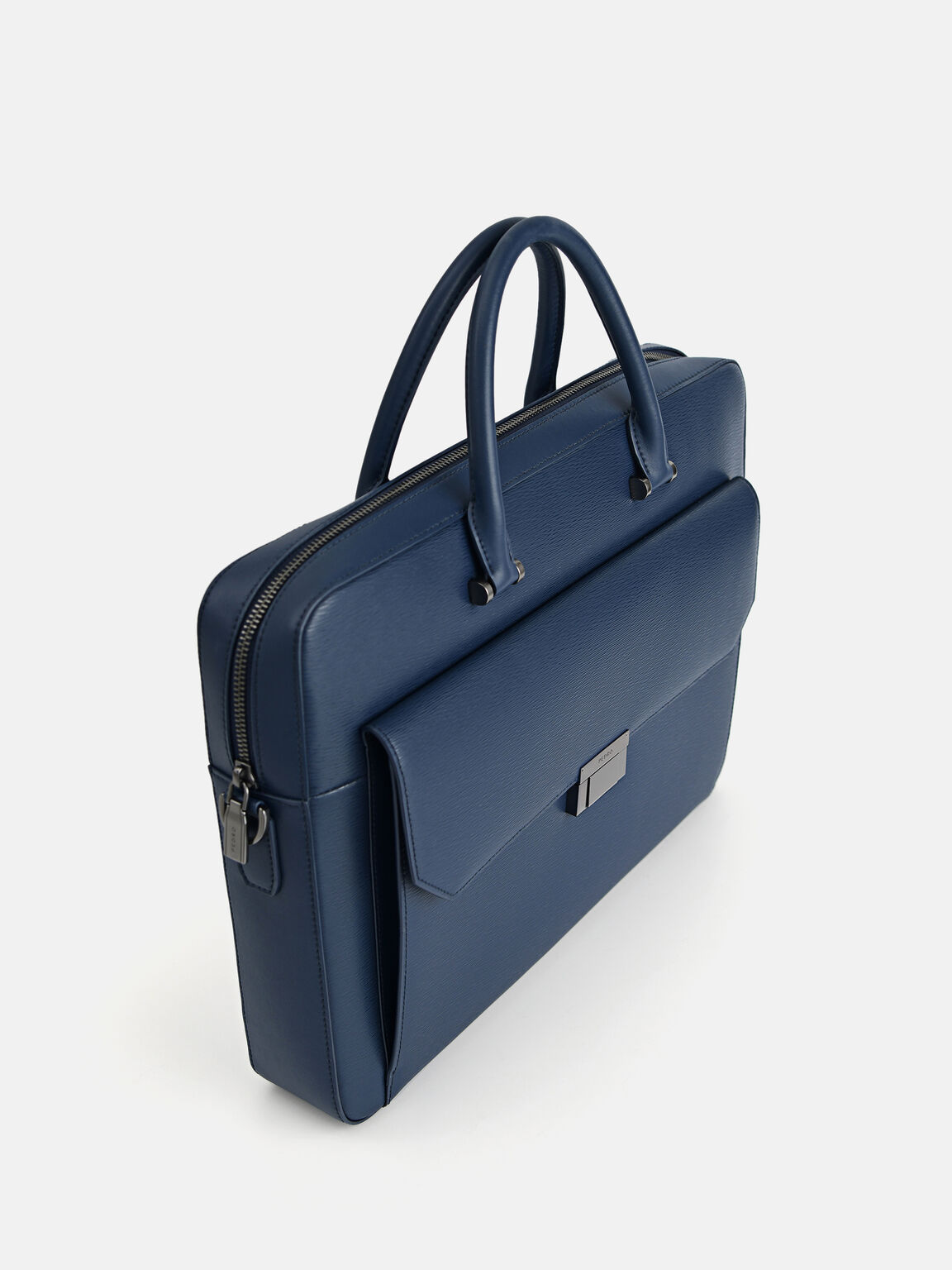 Henry Textured Leather Briefcase, 