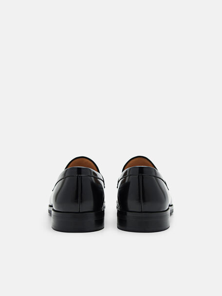 PEDRO Icon Leather Heel Sandals, Black
