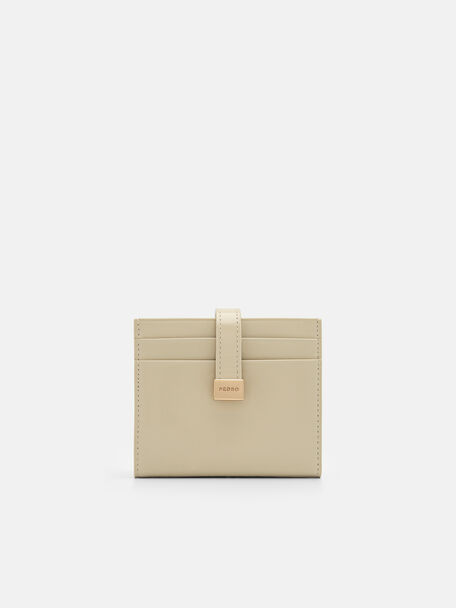 PEDRO Studio Leather Bi-Fold Card Holder, Sand, hi-res