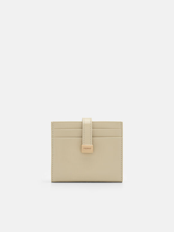 PEDRO Studio Leather Bi-Fold Card Holder, Sand, hi-res