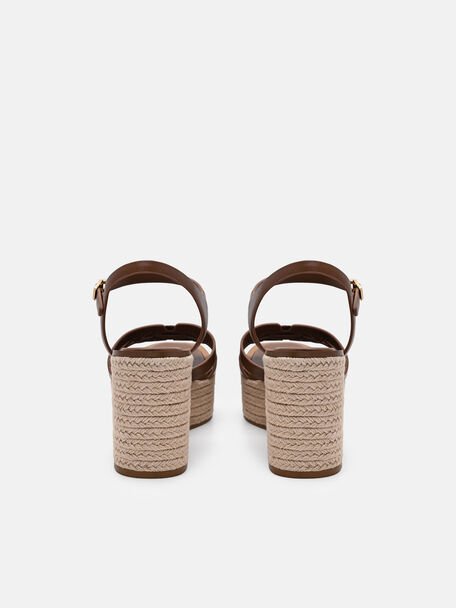 Carmel Leather Wedge Sandals, , hi-res