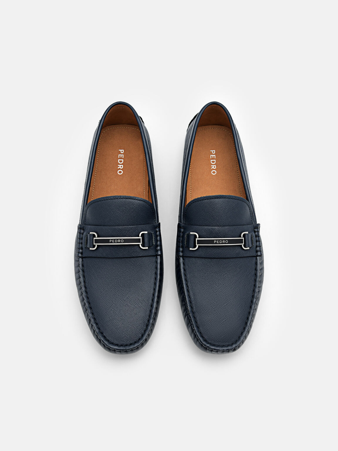 Sepatu Mengemudi Kulit Horsebit Steven, 
