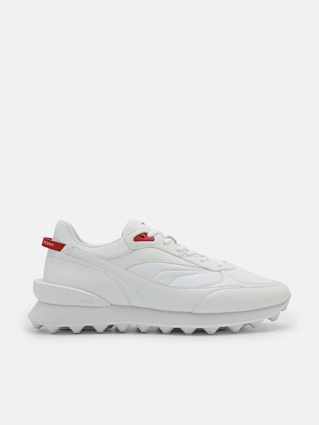 Stadium Nylon Sneakers, White, hi-res