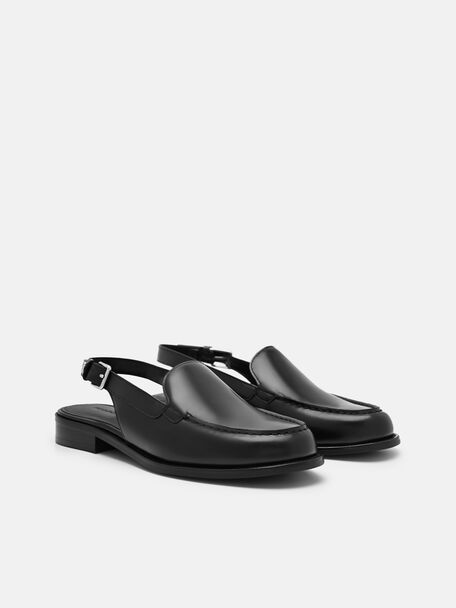 Remy Leather Backstrap Mules, 