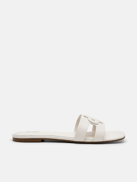 PEDRO Icon Leather Slip-On Sandals, Chalk, hi-res